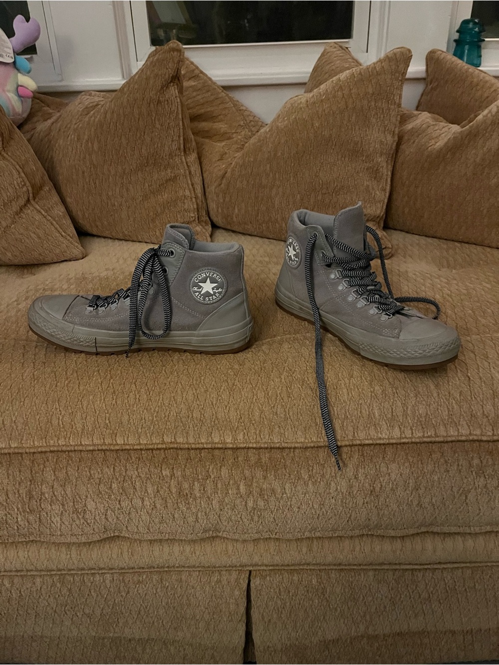 Converse Chuck Taylor All Star High Top Sneakers - Gray suede